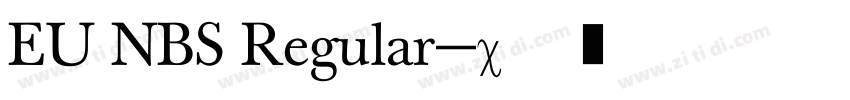 EU NBS Regular字体转换